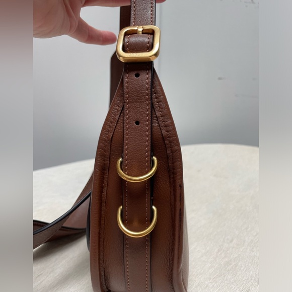 Mulberry mini Sadie Satchel in Silky Calf color Tan. - Picture 7 of 14